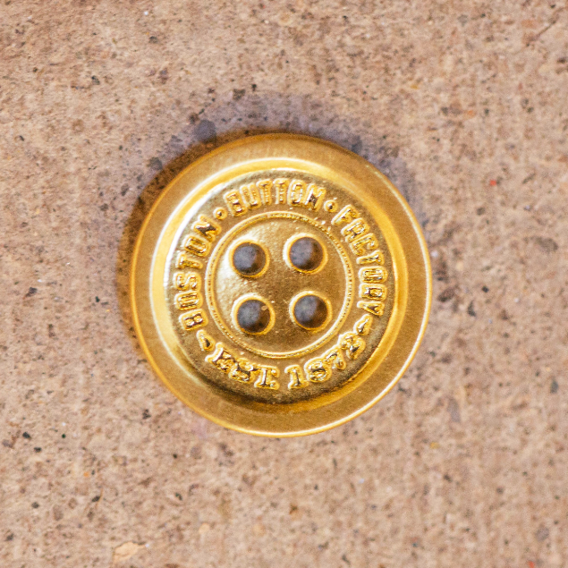 Gold Boston Button Factory Buttons