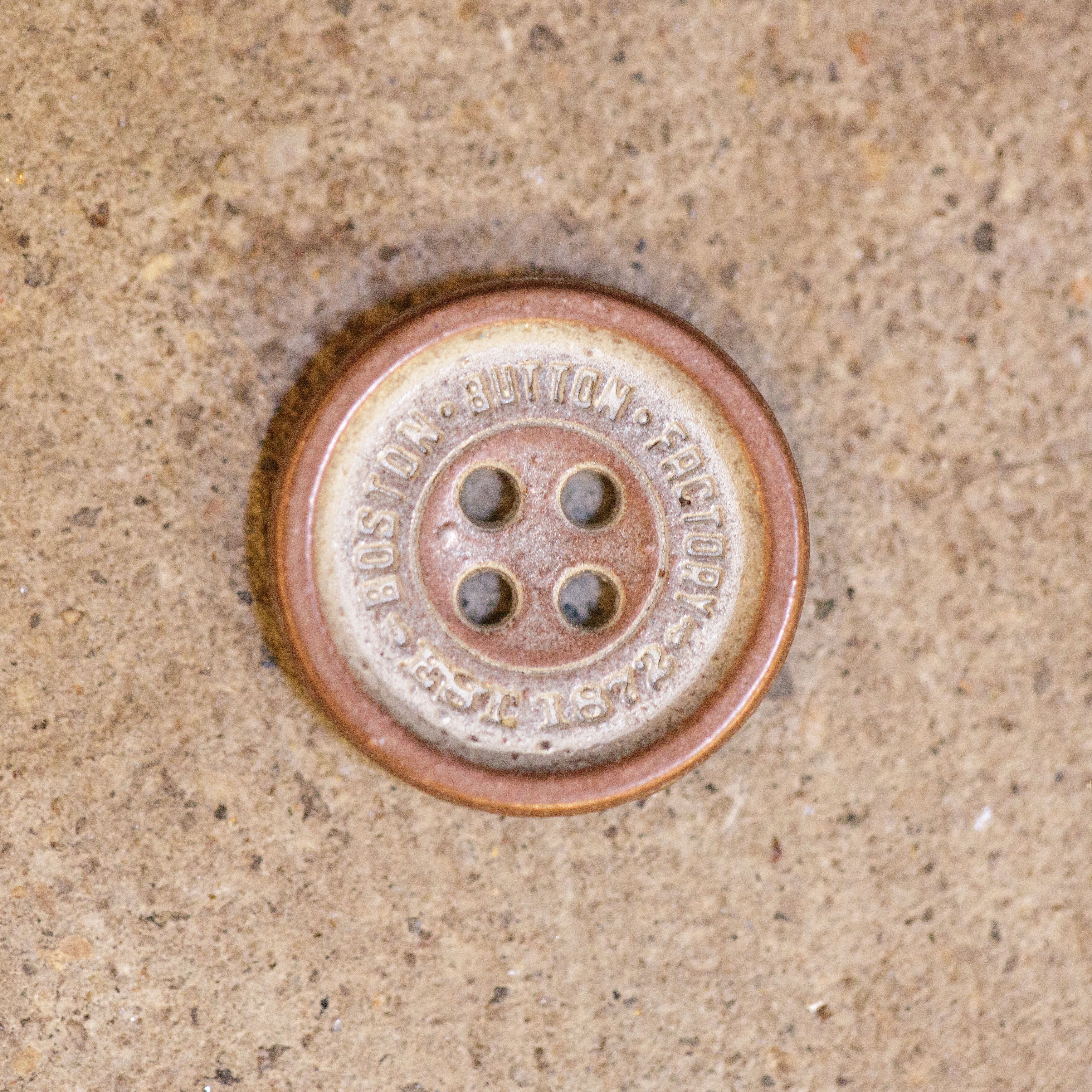 Copper Boston Button Factory Button