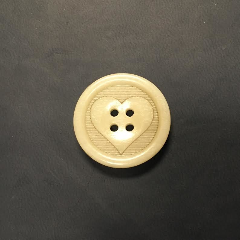 "Have a Heart" Bone Buttons