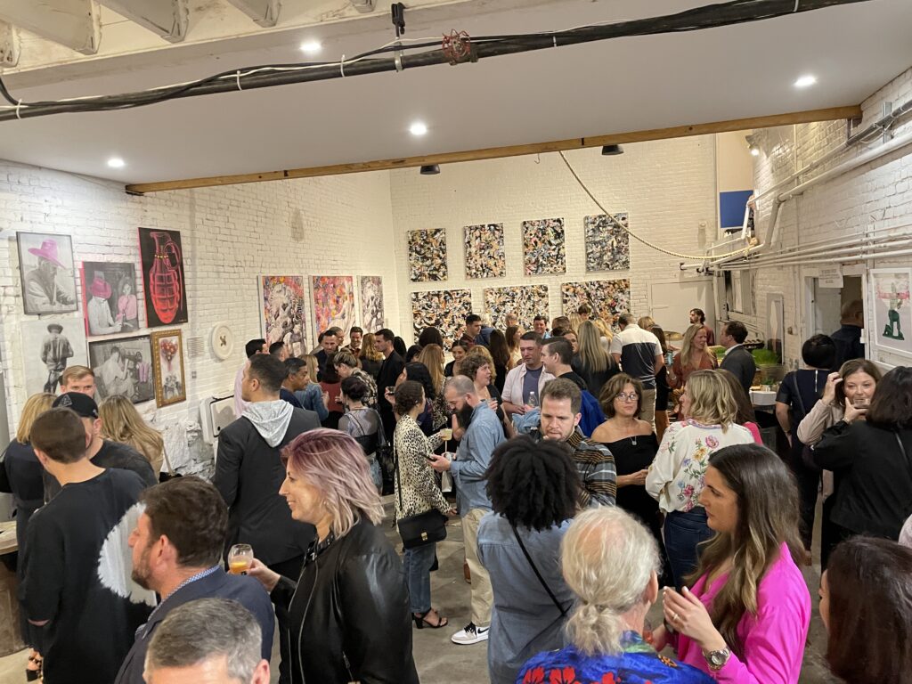 200 + people enjoyed Headstrong, an art show at the Boston Button Factory